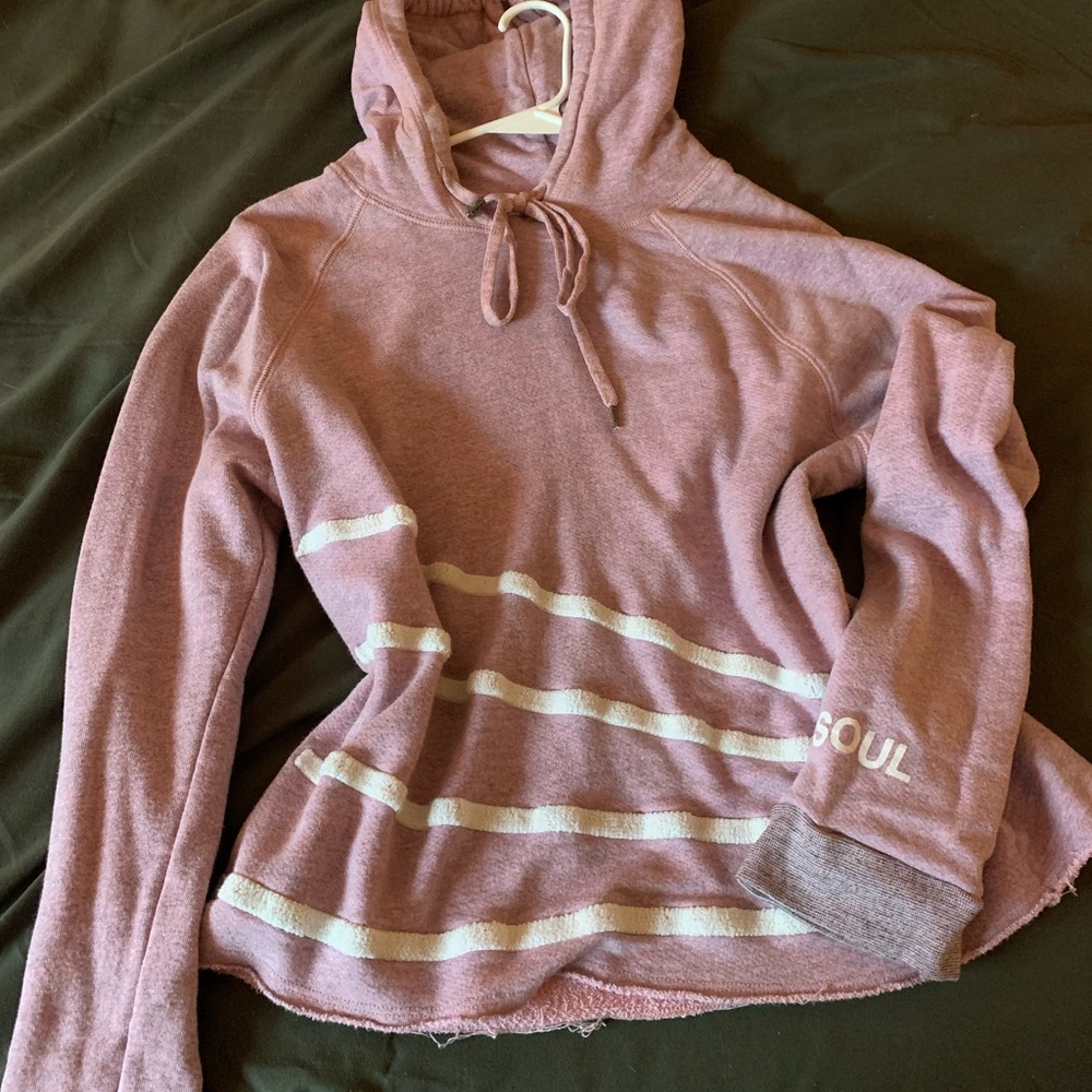 Pink SoulCycle hoodie